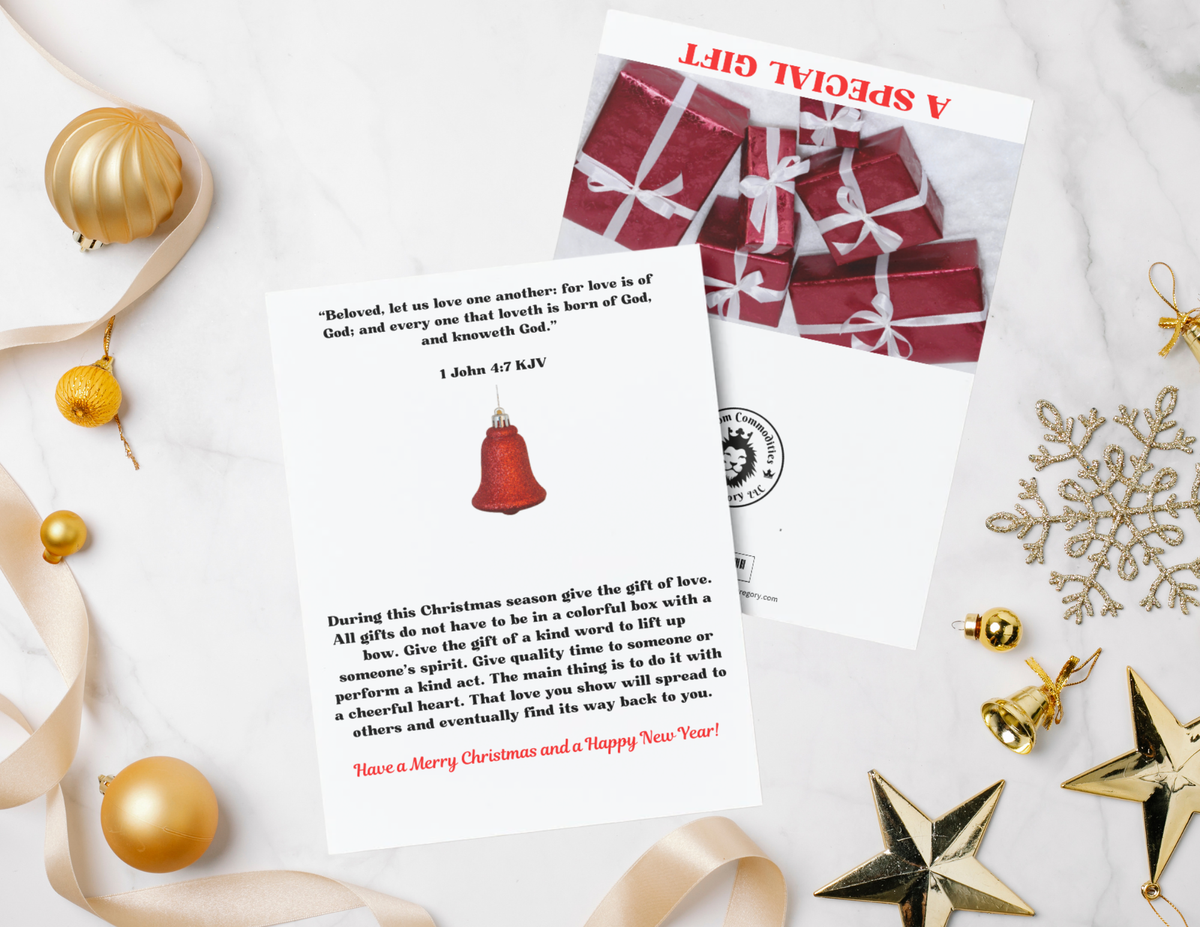 A Special Gift With Red Gifts With White Bows
