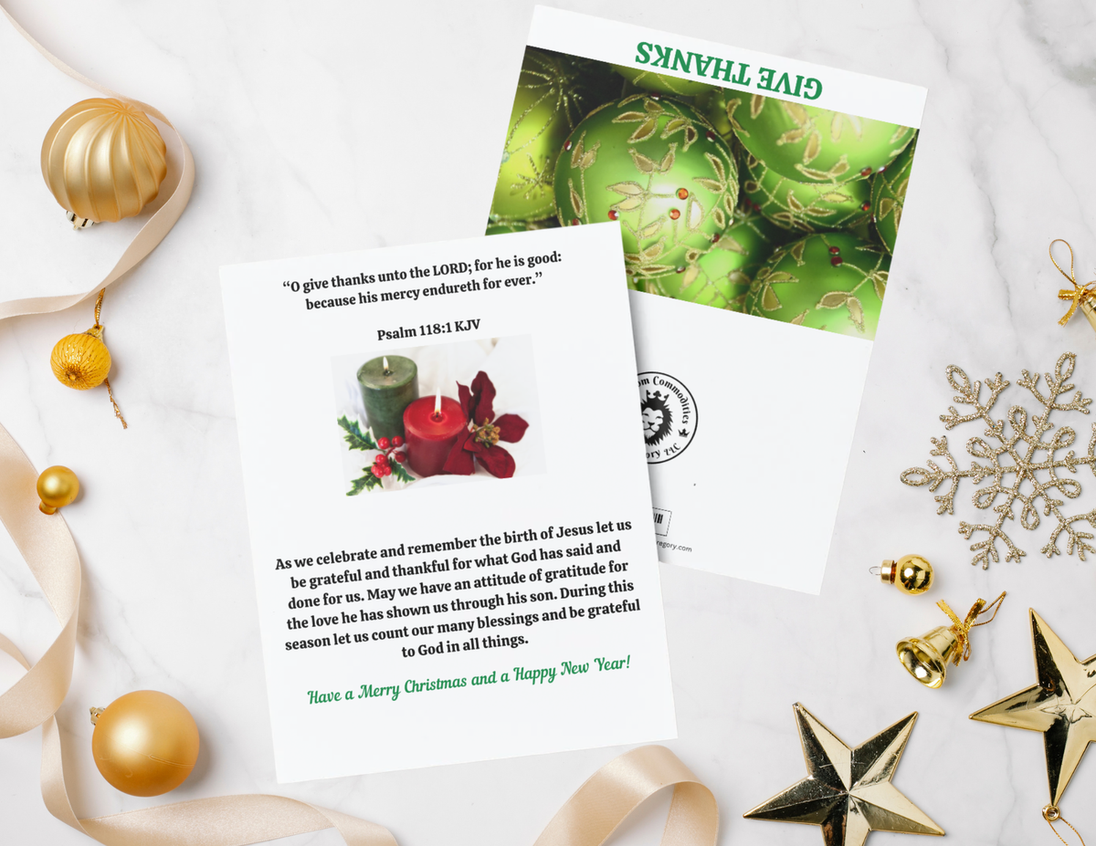 Give Thanks With Green Ornaments