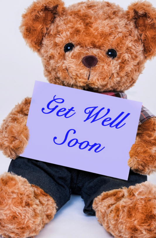 Get Well Soon With Teddy Bear