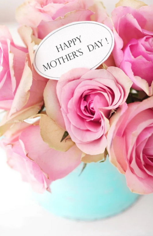 Happy Mother’s Day With Pink Roses