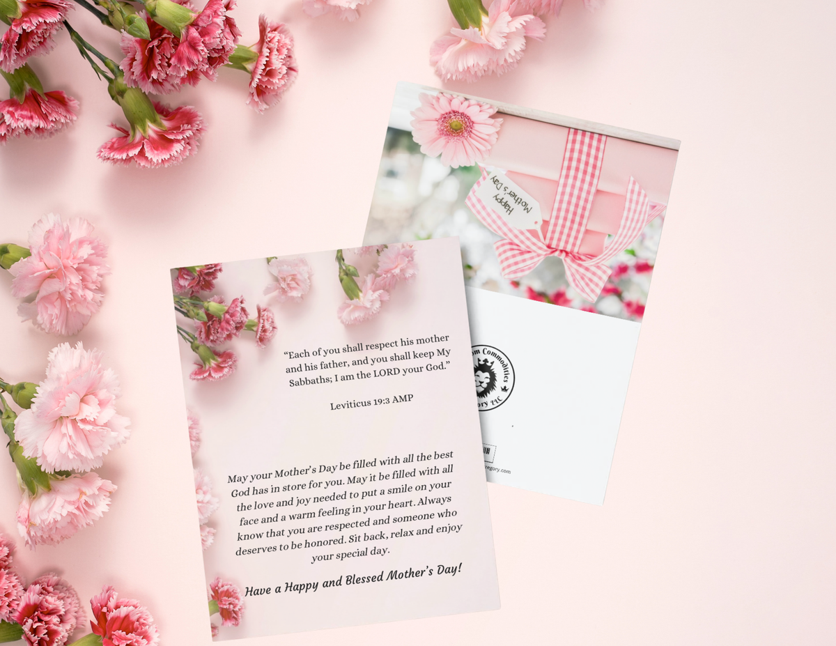 Happy Mother’s Day With Three Gifts And A Flower