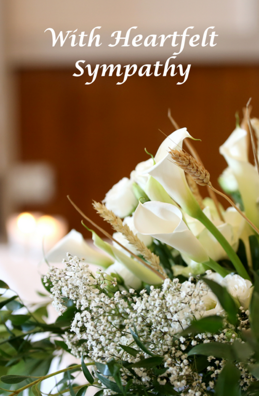 With Heartfelt Sympathy With Flowers