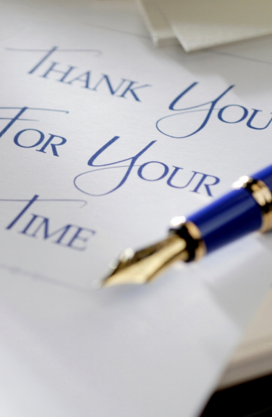 Thank You For Your Time With Pen
