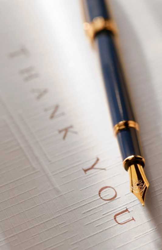 Thank You With Pen