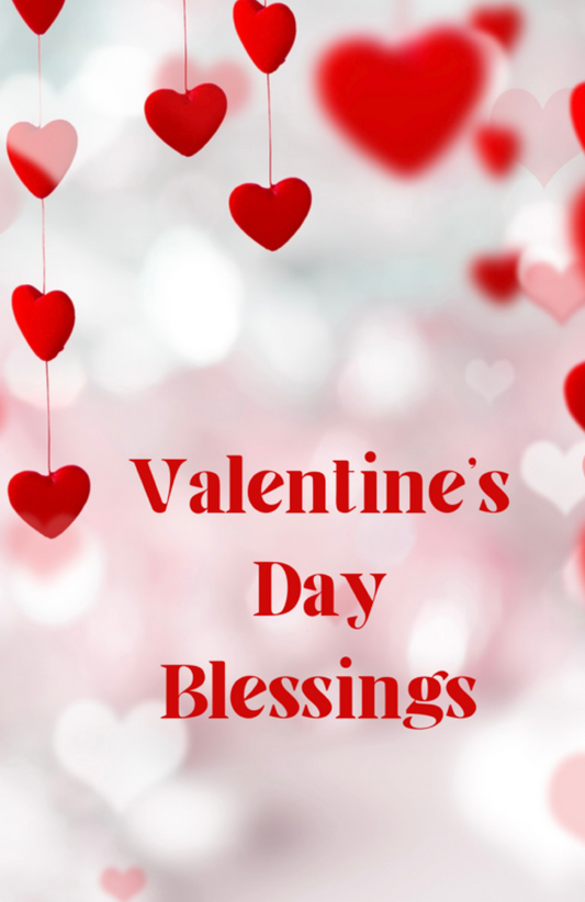 Valentine’s Day Blessings With Hanging Hearts