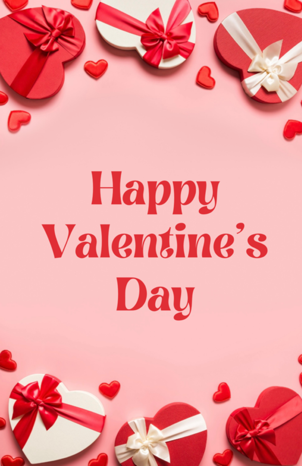 Happy Valentine’s Day With Boxes Of Candy